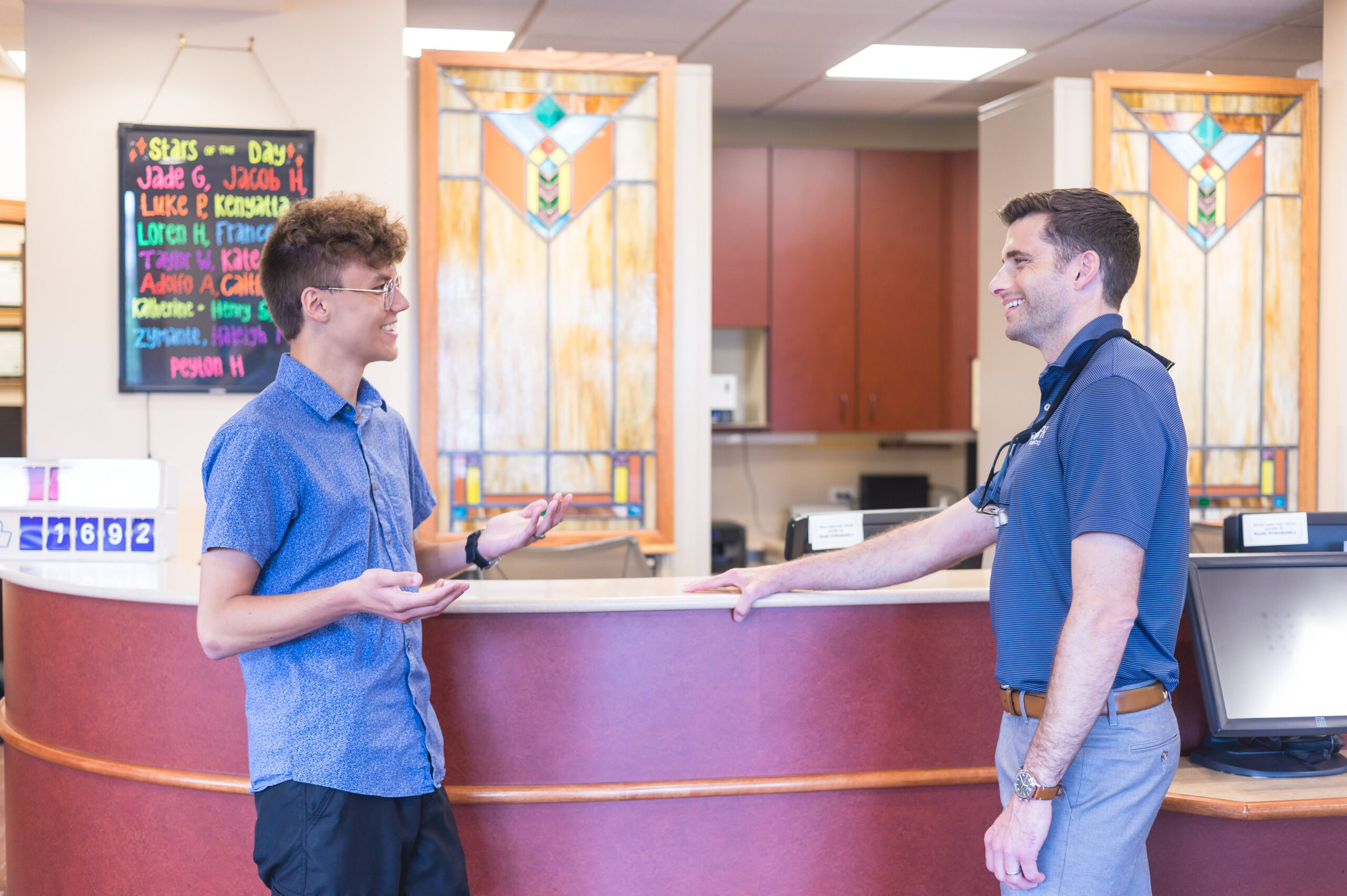 Patients meeting with their trusted Orland Park Orthodontist.