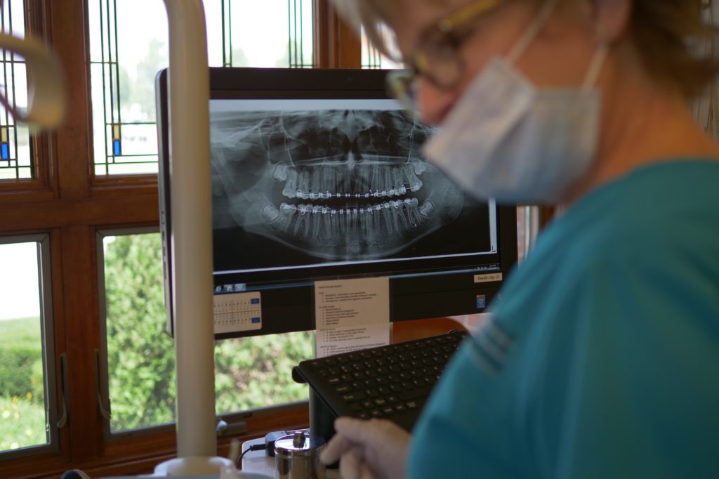 x-ray of braces